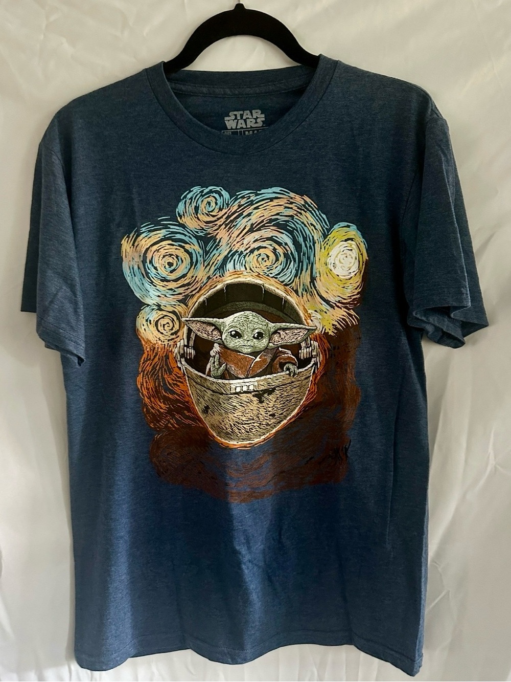 Star Wars Grogu Baby Yoda Artistic Graphic Tee “The Mandalorian” Adult L NWOT